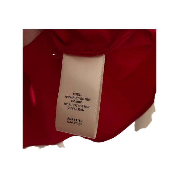 Women’s Eliza J Off The Shoulder Side Drape Sheath Dress in Red Sz 4 NWT - Picture 4 of 6